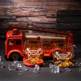 Firetruck Whiskey Decanter with Two 12 oz