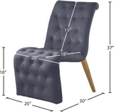 Curve Velvet Dining Chair Set - Modern Elegance with Gold Iron Legs and Luxurious Button Tufting
