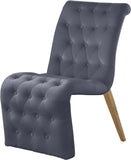 Curve Velvet Dining Chair Set - Modern Elegance with Gold Iron Legs and Luxurious Button Tufting