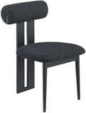 Dario Vegan Leather Dining Chairs - Set of 2, Contemporary Comfort with Stylish Walnut Frame