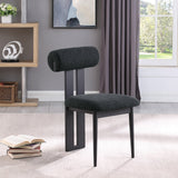 Dario Vegan Leather Dining Chairs - Set of 2, Contemporary Comfort with Stylish Walnut Frame