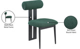 Dario Vegan Leather Dining Chairs - Set of 2, Contemporary Comfort with Stylish Walnut Frame