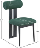Dario Vegan Leather Dining Chairs - Set of 2, Contemporary Comfort with Stylish Walnut Frame