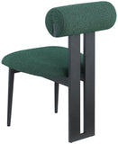 Dario Vegan Leather Dining Chairs - Set of 2, Contemporary Comfort with Stylish Walnut Frame