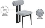 Dario Vegan Leather Dining Chairs - Set of 2, Contemporary Comfort with Stylish Walnut Frame