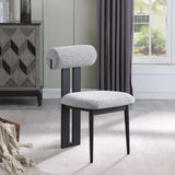 Dario Vegan Leather Dining Chairs - Set of 2, Contemporary Comfort with Stylish Walnut Frame