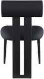 Dario Vegan Leather Dining Chairs - Set of 2, Contemporary Comfort with Stylish Walnut Frame