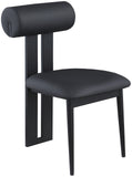 Dario Vegan Leather Dining Chairs - Set of 2, Contemporary Comfort with Stylish Walnut Frame