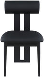 Dario Vegan Leather Dining Chairs - Set of 2, Contemporary Comfort with Stylish Walnut Frame