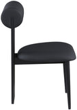Dario Vegan Leather Dining Chairs - Set of 2, Contemporary Comfort with Stylish Walnut Frame