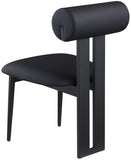 Dario Vegan Leather Dining Chairs - Set of 2, Contemporary Comfort with Stylish Walnut Frame
