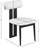 Dario Dining Chair Pair – Contemporary Vegan Leather Design with Comfort & Durability for Modern Homes