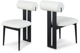 Dario Dining Chair Pair – Contemporary Vegan Leather Design with Comfort & Durability for Modern Homes