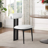 Dario Dining Chair Pair – Contemporary Vegan Leather Design with Comfort & Durability for Modern Homes