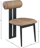 Dario Dining Chair Pair – Contemporary Vegan Leather Design with Comfort & Durability for Modern Homes