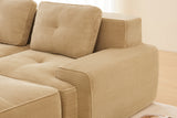 CORDELIA 117" 3-Seater Sofa with 1 Ottoman