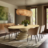Moriah Dining Table: Elevate Your Dining Experience with Art Deco Elegance and Unique Design
