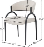 Privet Contemporary Dining Chair Set of 2 - Elegant Design with Soft Upholstery for Modern Homes