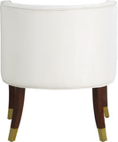 Perry Contemporary Dining Chair Set of 2 - Plush Comfort with Elegant Button Tufting & Gold Accents