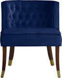 Perry Contemporary Dining Chair Set of 2 - Plush Comfort with Elegant Button Tufting & Gold Accents