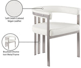 Marcello Dining Chair Set of 2 - Contemporary Velvet Seating with Durable Chrome Frame for Modern Homes