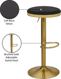 Brody Elegant Adjustable Stool with Luxurious Cushion and Stylish Finish for Upscale Entertaining