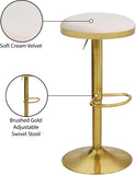 Brody Elegant Adjustable Stool with Luxurious Cushion and Stylish Finish for Upscale Entertaining