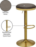 Brody Elegant Adjustable Stool with Luxurious Cushion and Stylish Finish for Upscale Entertaining