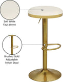 Brody Adjustable Stool - Luxurious Soft Velvet Cushion with Modern Design for Stylish Entertaining