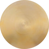 Raven Iron Contemporary Dining Table with Gold Knobs - Sleek Matte Black Base & Brushed Gold Top