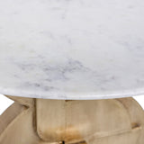 Alden Dining Table – Luxurious Marble Top with Elegant Brass Finish Base for Contemporary Style