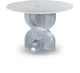 Alden Dining Table – Luxurious Marble Top with Elegant Brass Finish Base for Contemporary Style