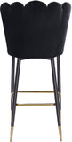Lily Contemporary Bar Stool Set - Elegant Tufted Design with Gold-Tipped Legs for Luxe Appeal