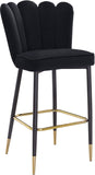 Lily Contemporary Bar Stool Set - Elegant Tufted Design with Gold-Tipped Legs for Luxe Appeal