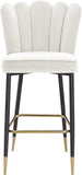 Lily Contemporary Bar Stool Set - Elegant Tufted Design with Gold-Tipped Legs for Luxe Appeal