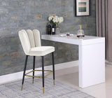Lily Contemporary Bar Stool Set - Elegant Tufted Design with Gold-Tipped Legs for Luxe Appeal