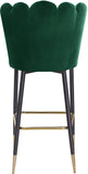 Lily Contemporary Bar Stool Set - Elegant Tufted Design with Gold-Tipped Legs for Luxe Appeal