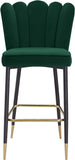 Lily Contemporary Bar Stool Set - Elegant Tufted Design with Gold-Tipped Legs for Luxe Appeal