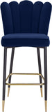 Lily Contemporary Bar Stool Set - Elegant Tufted Design with Gold-Tipped Legs for Luxe Appeal