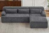 ZELAR 102" Chenille Right Chaise Sofa