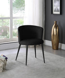 Skylar Contemporary Dining Chair Set of 2 - Stylish Velvet Seating with Gold Legs for Modern Homes