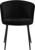 Skylar Contemporary Dining Chair Set of 2 - Stylish Velvet Seating with Gold Legs for Modern Homes