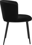 Skylar Contemporary Dining Chair Set of 2 - Stylish Velvet Seating with Gold Legs for Modern Homes