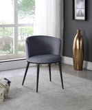 Skylar Contemporary Dining Chair Set of 2 - Stylish Velvet Seating with Gold Legs for Modern Homes