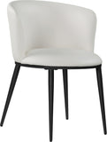 Skylar Contemporary Dining Chair Set of 2 - Stylish Comfort with Elegant Curved Back and Gold Legs