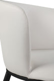 Skylar Contemporary Dining Chair Set of 2 - Stylish Comfort with Elegant Curved Back and Gold Legs
