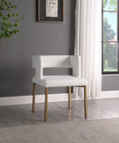 Caleb Contemporary Dining Chair Set of 2 - Luxurious Design with Unique Square Back & Stylish Legs