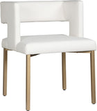 Caleb Contemporary Dining Chair Set of 2 - Luxurious Design with Unique Square Back & Stylish Legs