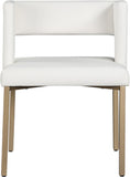 Caleb Contemporary Dining Chair Set of 2 - Luxurious Design with Unique Square Back & Stylish Legs