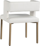 Caleb Contemporary Dining Chair Set of 2 - Luxurious Design with Unique Square Back & Stylish Legs